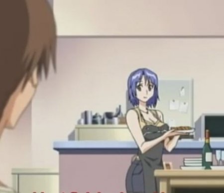 Две хентай девушки устроили общему парню секс-аниме втроём