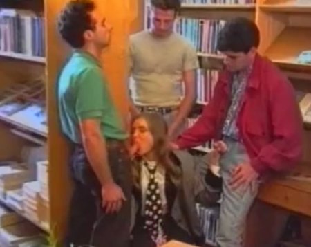 Советский групповой ретро-секс в библиотеке во времена СССР