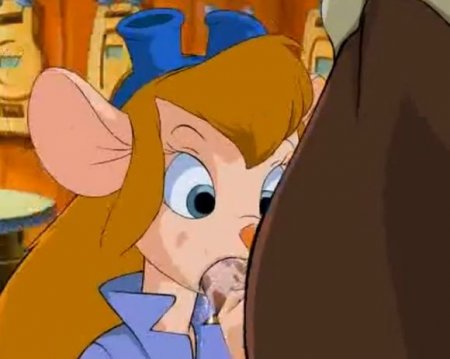 Бурундук Чип натягивает Гайку из Спасателей и кончает в неё